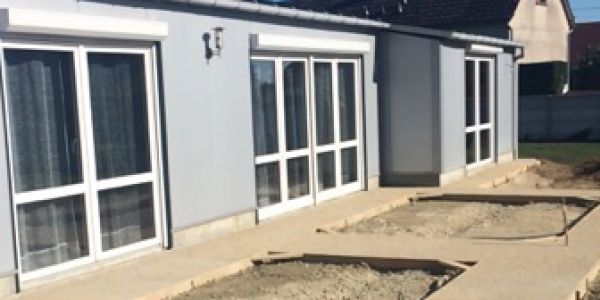 béton désactivé coloré jaune BONNEVAL